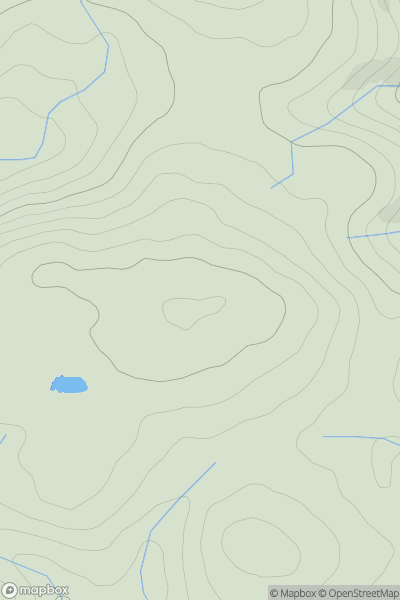 Thumbnail image for Pool Hill [Welshpool to Hay-on-Wye] showing contour plot for surrounding peak